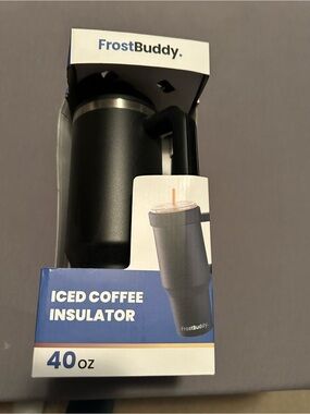 FrostBuddy 40 oz Black Iced Coffee Insulator